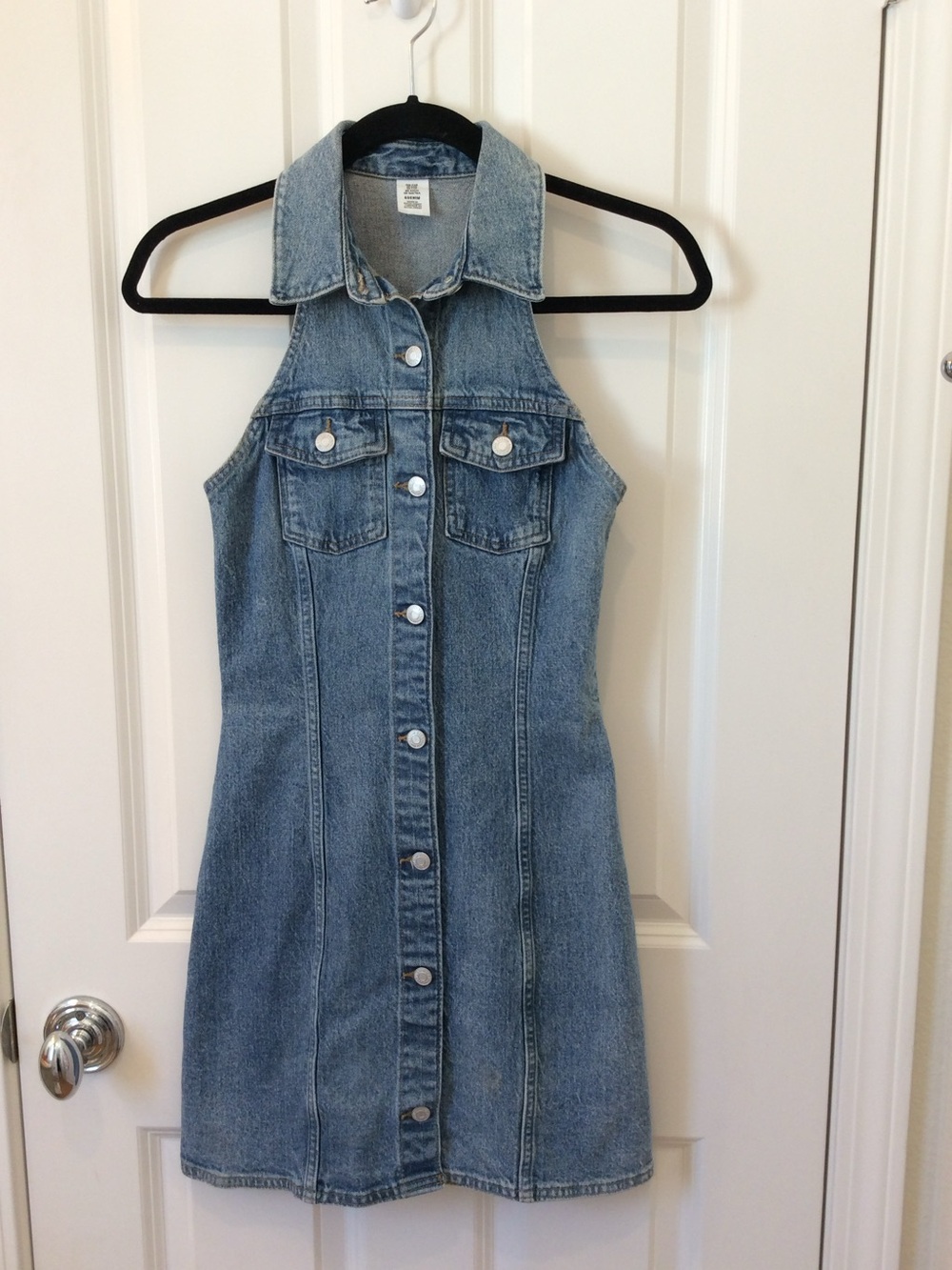 H&M Light Blue Denim Mini Dress